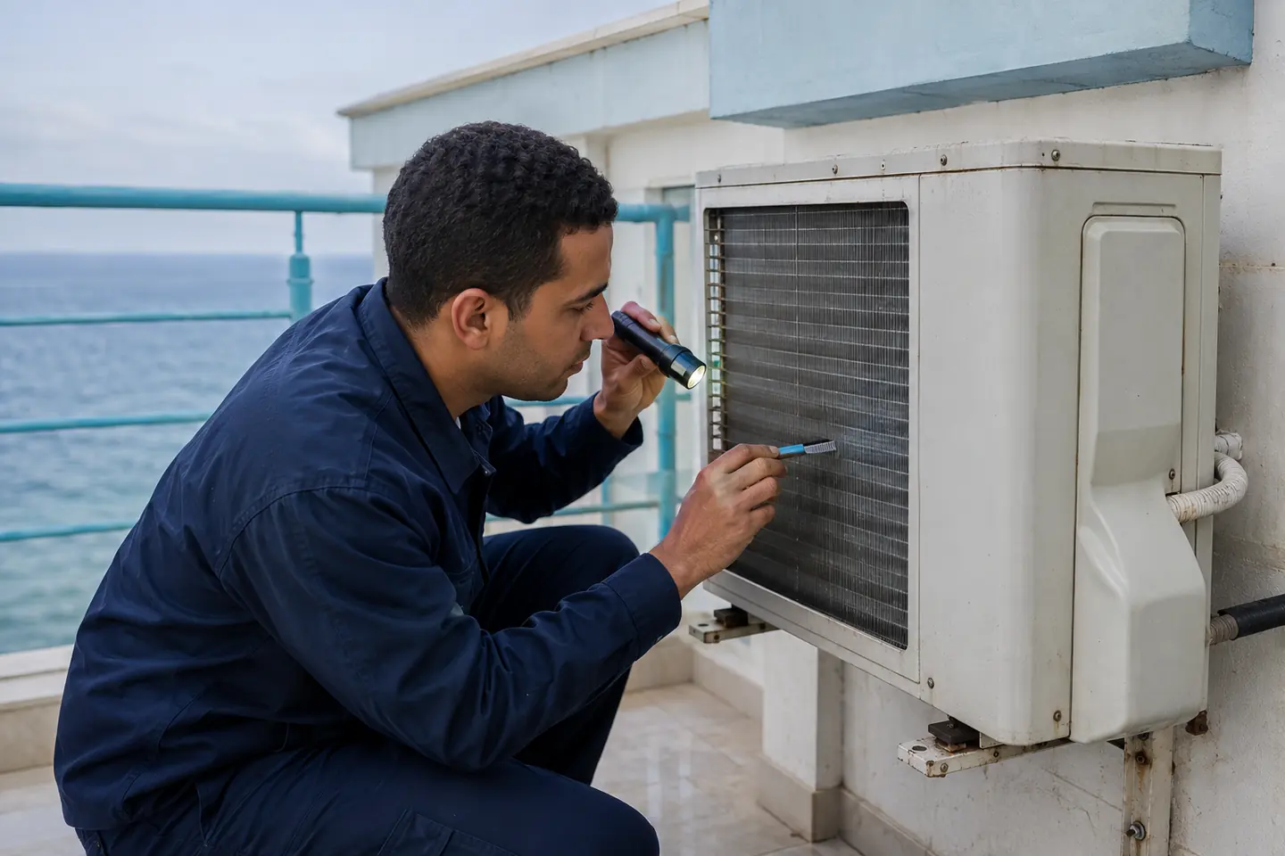 صيانة الوحدة الخارجية للتكييف في الإسكندرية داخل الإسكندرية